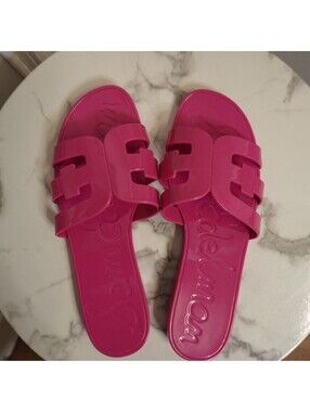 Sam Edelman Pink Jelly Slide Sandals